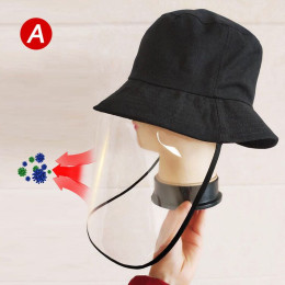 Fisherman's hat foldable unisex fishing hat with emovable transparent anti-fog dustproof face shield