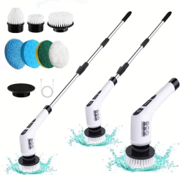 Electric multifunctional floor kitchen cleaning brush