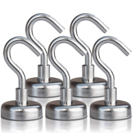 5PCS/Pack Magnetic hooks powerful hook magnet holder 5kg/21kg suction wall hook bracket