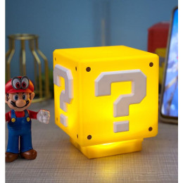 Super Mario LED Question Mark Sound Rechargeable Night Light