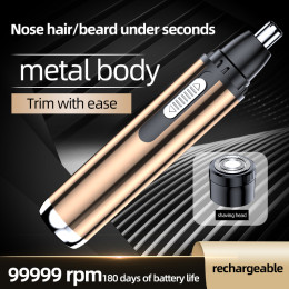 2 in 1 electric nose hair trimmer