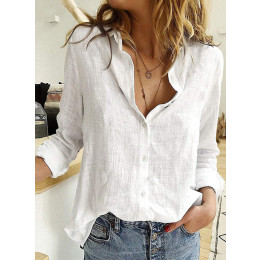 Casual loose linen shirt