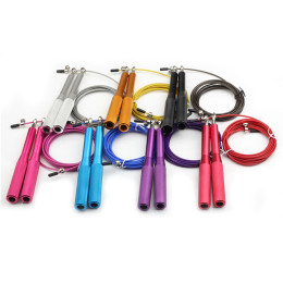 Heavy steel skipping rope for gym exerciser training equipment