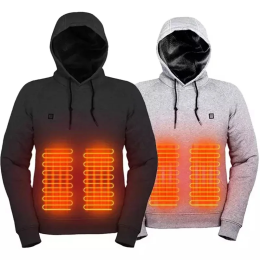 Thickened warm electric heating hooded sweatshirt