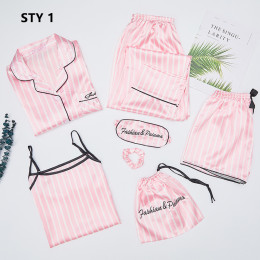 Women's Seven-Piece Pyjamas Set