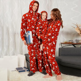 Christmas parent-child printed onesies
