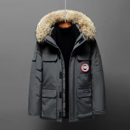 Large Fur Collar Workwear Warm Jacket