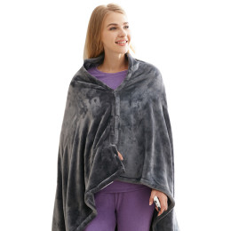 Shawl Nap Plush Heated Blanket