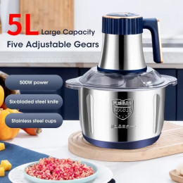 Stainless steel automatic meat grinder