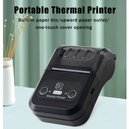 58mm Mini Portable Thermal Printer with Blue tooth Mobile