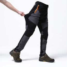 Outdoor Stretch Shock Windproof Waterproof Paneled Hiking Pants