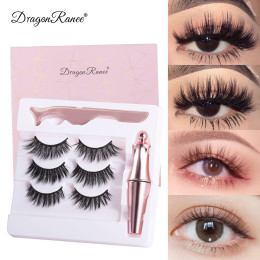 Black False Reusable Magnetic Eyelashes Set