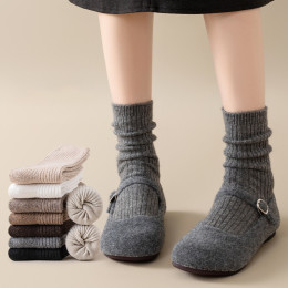 Thickened warm fleece pile socks