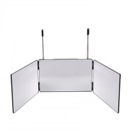 Retractable hook hanging makeup mirror