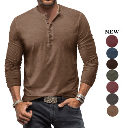 Tie-Dye Slim Fit Vintage Long Sleeve T-Shirt