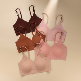 Seamless Ice Silk Push-Up Bra