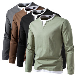 Outdoor Long Sleeve Vintage Mens T-Shirt