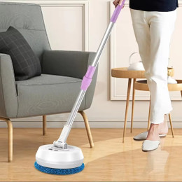 Household electric telescopic wireless glass mop