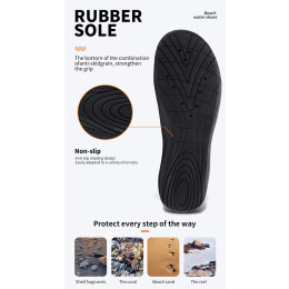 Men's and women's soft-soled non-slip swimming shoes