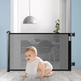 Retractable safety gate
