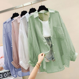 Summer Chiffon Sunscreen Thin Blouse