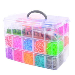 Children's educational toys DIY colorful rubber band weaving set