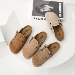 Leather and cork platform Birkenstocks