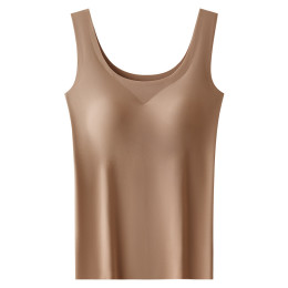One-piece vest with chest pad