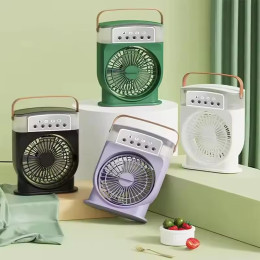 Five-hole humidifying cooling spray fan