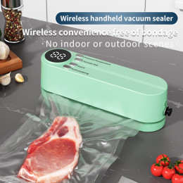 Mini Wireless Vacuum Sealer Household Vacuum Food Bag Kitchen Packaging Machine