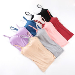 Padded camisole without underwire cups for outerwear