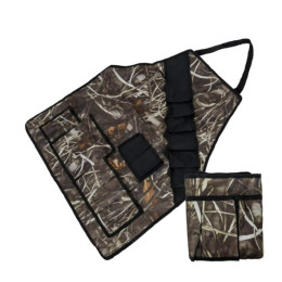 BBQ apron with beer belt and accessory pockets