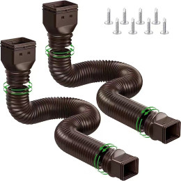 Villa exterior wall eaves drain pipe can be extended to extend the drain pipe