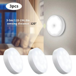 3 Color Stepless Dimming Human Body Sensing LED Night Light