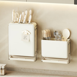 Wall Mounted Kitchen Cutlery Storage Rack