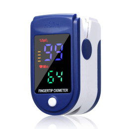 Finger clip heart rate monitor pulse oximeter