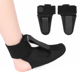 Foot drop orthosis, adjustable ankle support, nighttime stretch strap