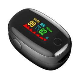 Medical finger clip heart rate pulse detection oximeter