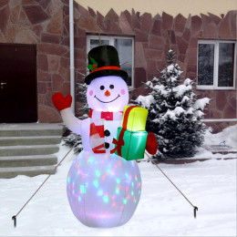 Inflatable Christmas Snowman Lights Decoration