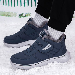Winter Thickened Men's Walking Shoes Warm Cotton Shoes