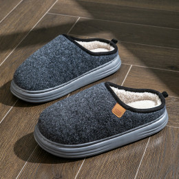 Winter indoor warm and soft cotton slippers