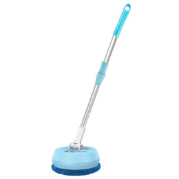 Extendable glass cleaning brush, wet and dry cleaning tool