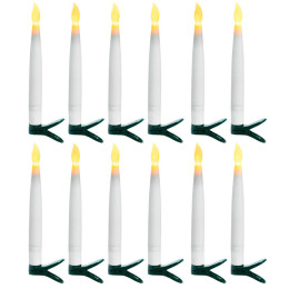 LED Christmas tree decorative candles with clips