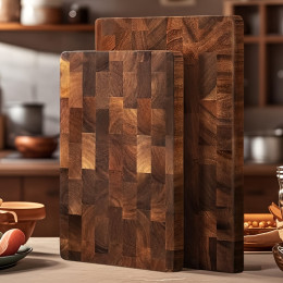 Household non-slip solid wood cutting board/acacia wood cutting board