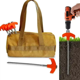 Outdoor camping tent ground nails