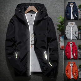 Men's Zip-Up Reflective Jacket