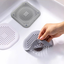 Silicone sink anti-clogging