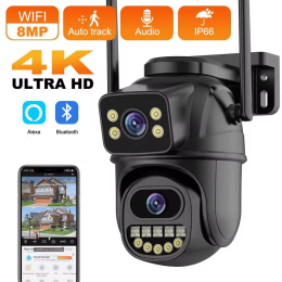 Binocular wireless wifi surveillance camera