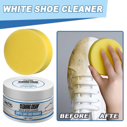 White shoe cleaning cream