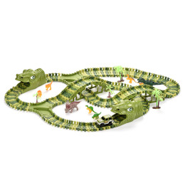 DIY Electric Dinosaur Track Car Toy for Kids